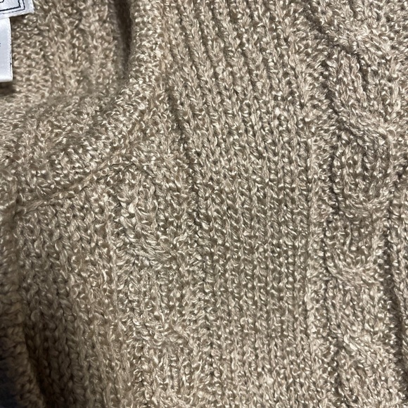 Jennifer Moore Womens Tan/buff Long Sleeves Button Front Cardigan Sweater M - Picture 14 of 16